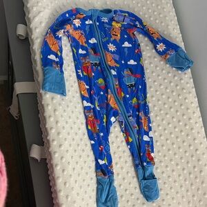 Little sleepie’s Blue Superhero Kids One Piece